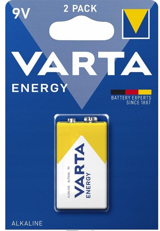 Pilha Alcalina Energy 9V 6LR61 (Industrial) - VARTA