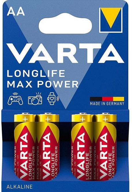 Blister 2x Pilhas Alcalinas LongLife Max Power AA LR6 1,5V - VARTA