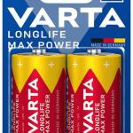 Blister 2x Pilhas Alcalinas LongLife Max Power D LR20 1,5V - VARTA