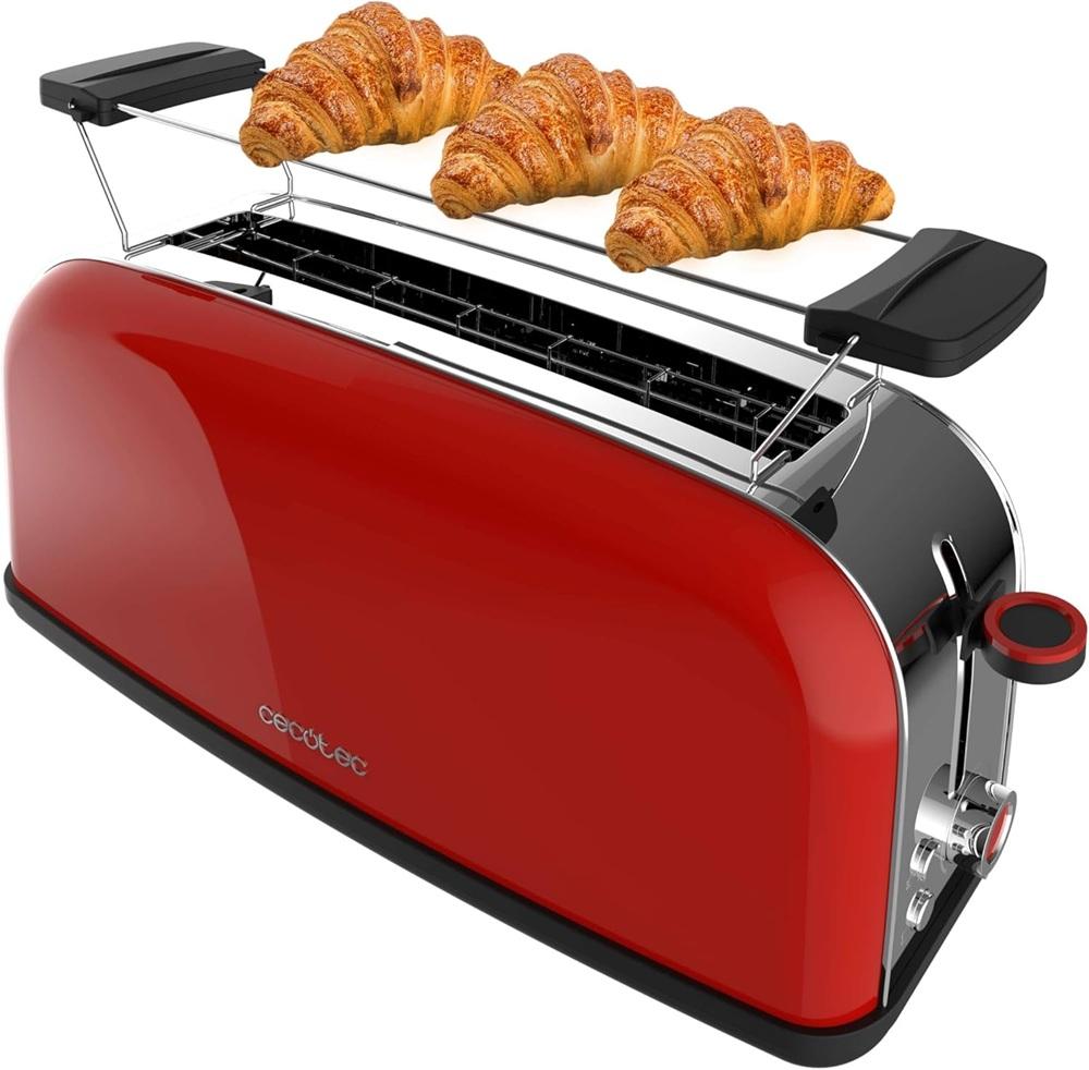 Torradeira Toastin´ Time 850W (Vermelho/Inox) - CECOTEC