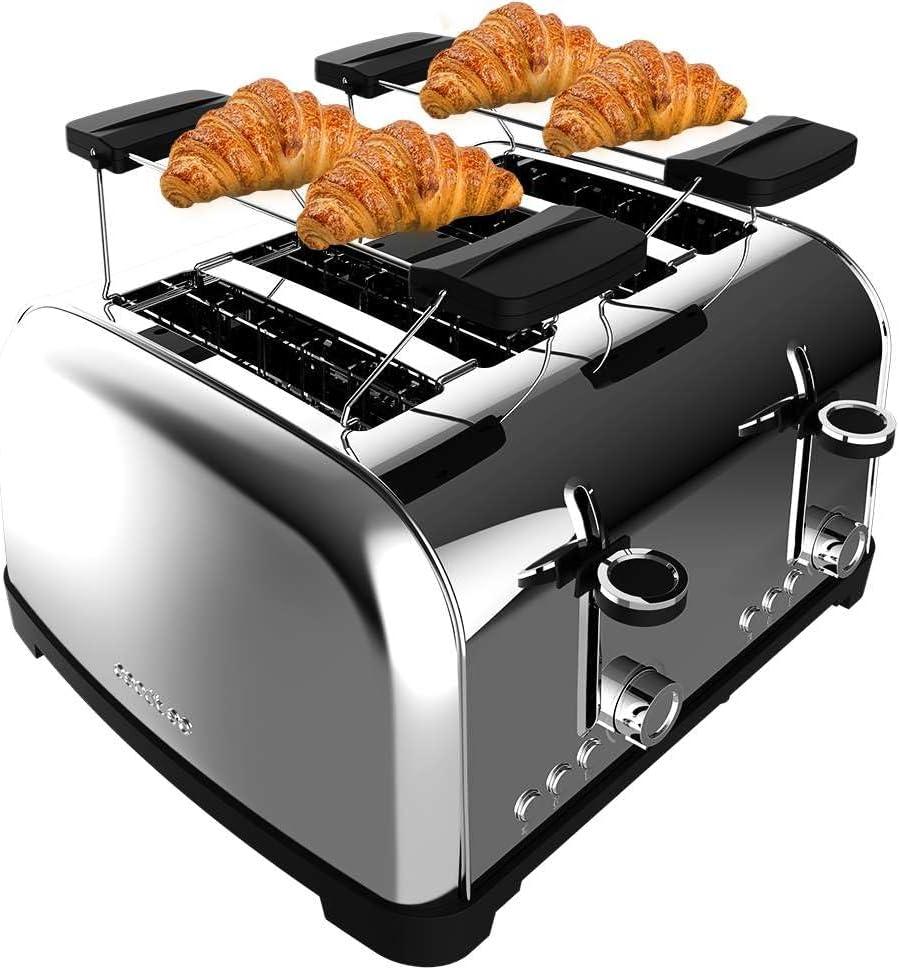 Torradeira Toastin´ time 1700 Double 1700W (Inox) - CECOTEC