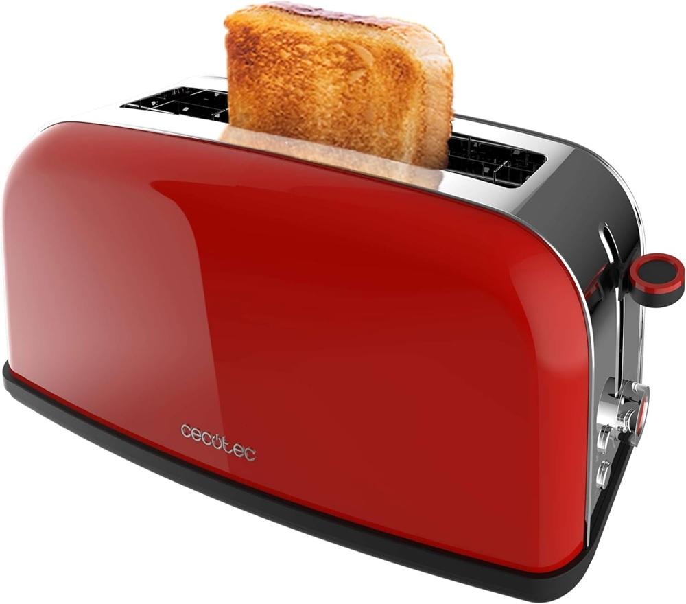 Torradeira Toastin´ Time Lite 850W (Vermelho/Inox) - CECOTEC