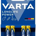 Blister 4x Pilhas Alcalinas LongLife Power AAA 1,5V - VARTA