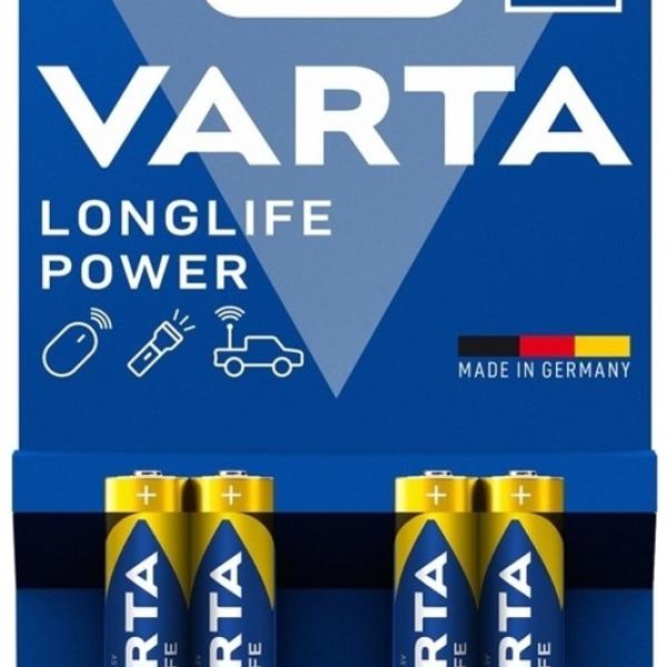 Blister 4x Pilhas Alcalinas LongLife Power AAA 1,5V - VARTA