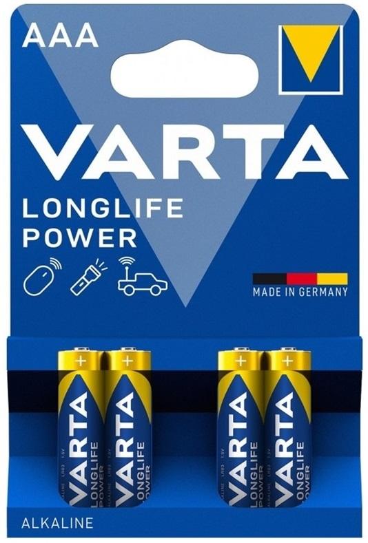 Blister 4x Pilhas Alcalinas LongLife Power AAA 1,5V - VARTA