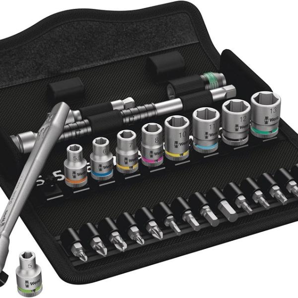Conjunto de Chave Roquete + Bits (28 Peças) - WERA