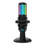 Microfone Condensador Cardióide Kaze RGB 192Khz 24 - bit USB (Preto) - KROM