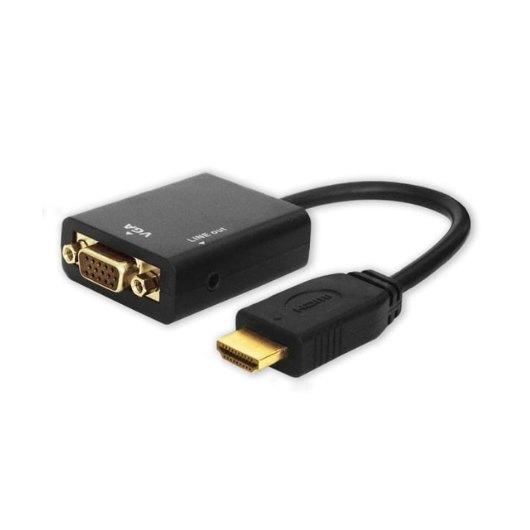 HDMI (M) TO VGA (F) ADAPTER WITH AUDIO SAVIO CL - 23