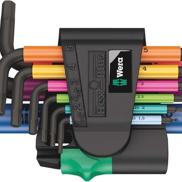 Conjunto de Chaves Sextavadas 950/9 Hex - Plus (9 Peças) - WERA