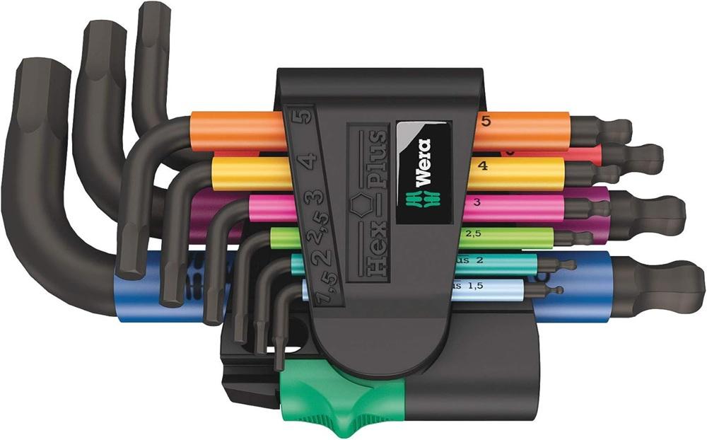 Conjunto de Chaves Sextavadas 950/9 Hex - Plus (9 Peças) - WERA