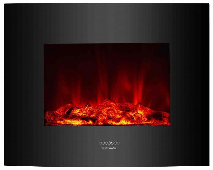 Lareira Eléctrica 2000W 26 READY WARM 2600 CURVED FLAMES - CECOTEC