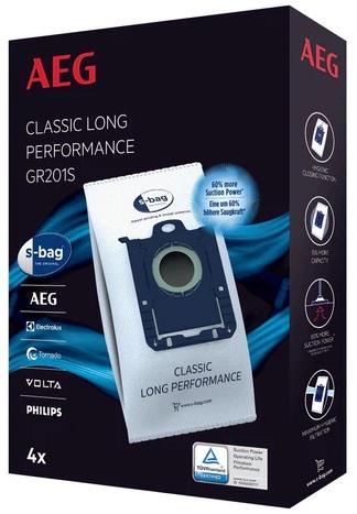 Pack 4x Sacos de Aspirador GR201S - AEG