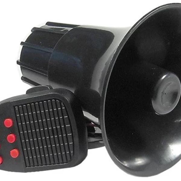 Sirene 7 Tons 6~12V 115dB c/ Microfone