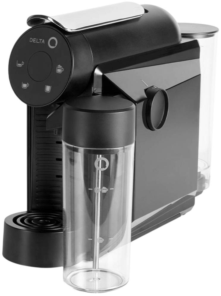 Bundle Máquina de Café Mini MilkQool 0.6L 1200W + 20 Cápsulas + 2 Chávenas (Preto) - DELTA Q