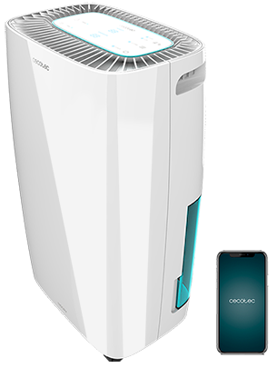 Desumidificador 10L/Dia BigDry 4000 Expert Connected 2,5L (Branco) - CECOTEC