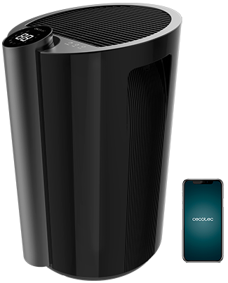Desumidificador 20L/Dia BigDry 9000 Professional Connected (Preto) - CECOTEC