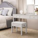 Banco de Piano com Espaço de Armazenamento e Altura Ajustável Carga 200 kg 54,5x33x48 - 58 cm Branco