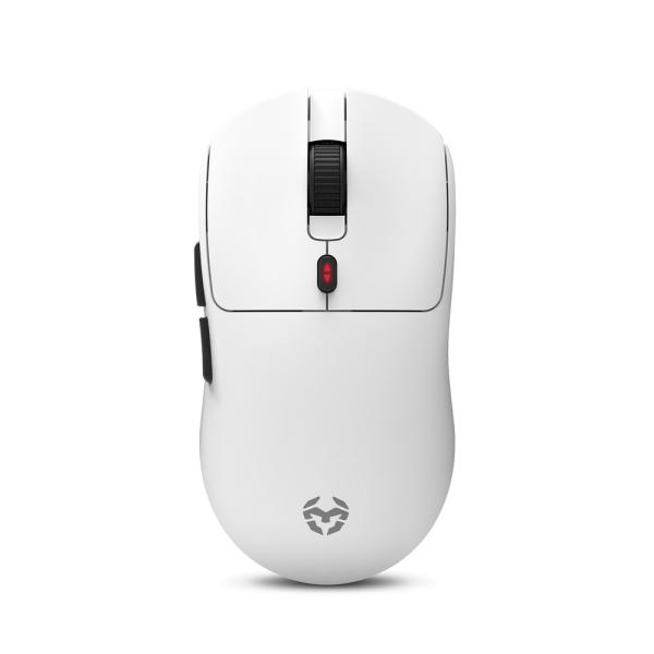 Rato Óptico Klever Superlight Wireless Gaming 10000DPI (Branco) - KROM