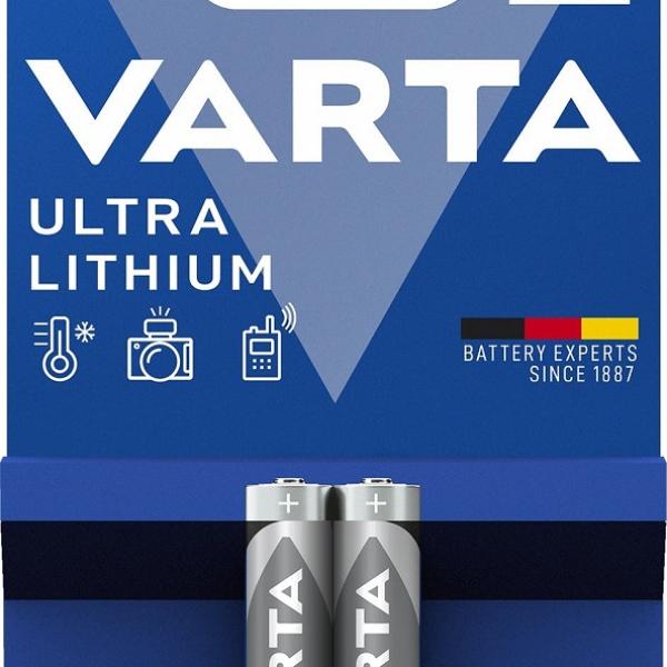 Blister 2x Pilhas Ultra Lithium AAA 1,5V - VARTA