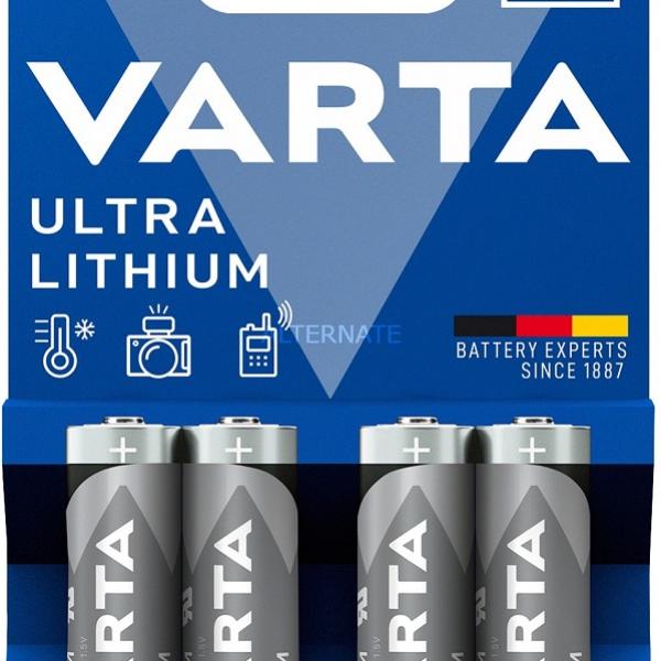 Blister 4x Pilhas Ultra Lithium AA 1,5V - VARTA