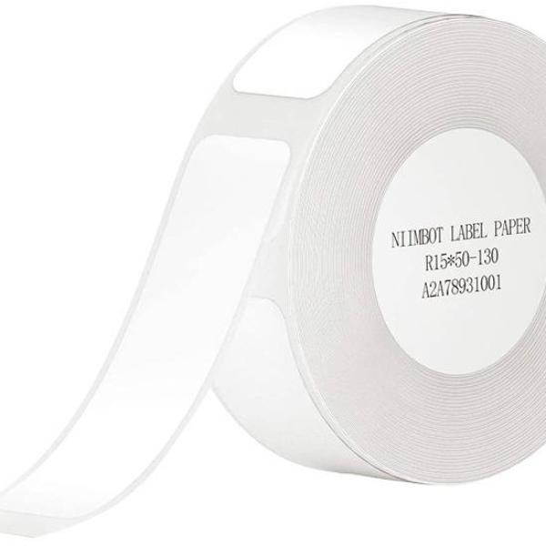 Rolo 130x Etiquetas Térmicas 15x50mm (Branco) - NIIMBOT