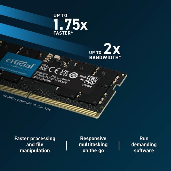 Memória RAM Crucial CT2K48G56C46S5 48 GB 96 GB DDR5 5600 MHz