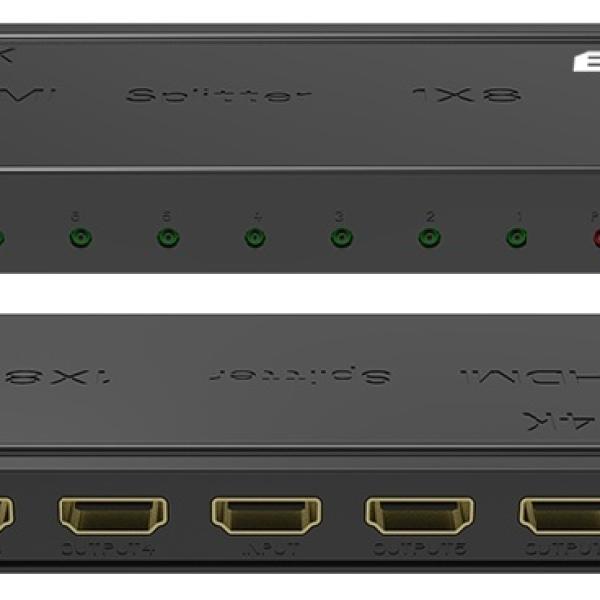 Distribuidor de Sinal HDMI 4K V1.4 (1 Entrada / 8 Saidas) - EDISION