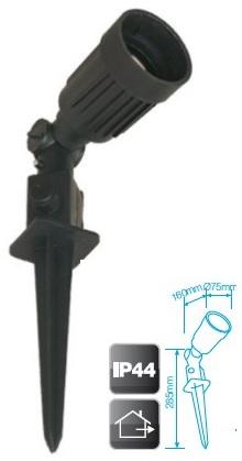 Estaca de Jardim c/ Suporte E27 220V IP44 150W Máx - GSC