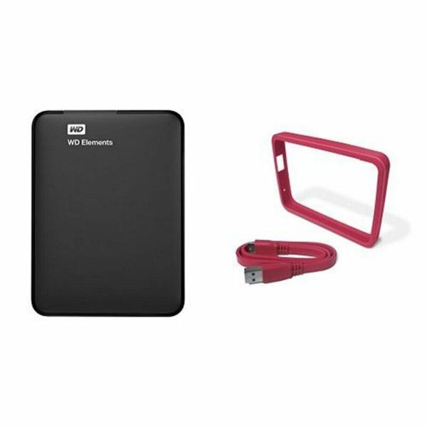 Disco Duro Externo Western Digital WDBUZG0010BBK-WESN USB 3.0 1 TB HDD 1 TB SSD