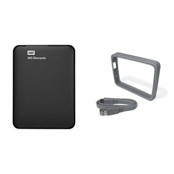 Disco Duro Externo Western Digital WDBUZG0010BBK-WESN USB 3.0 1 TB HDD 1 TB SSD