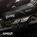 Memória RAM Kingston Fury Beast 16 GB DDR4 CL18 3600 MHz