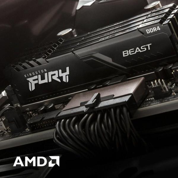Memória RAM Kingston Fury Beast 16 GB DDR4 CL18 3600 MHz