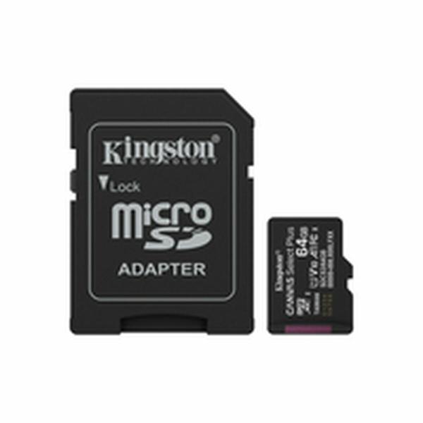 Cartão de Memória Micro SD com Adaptador Kingston SDCS3/64GB 64 GB
