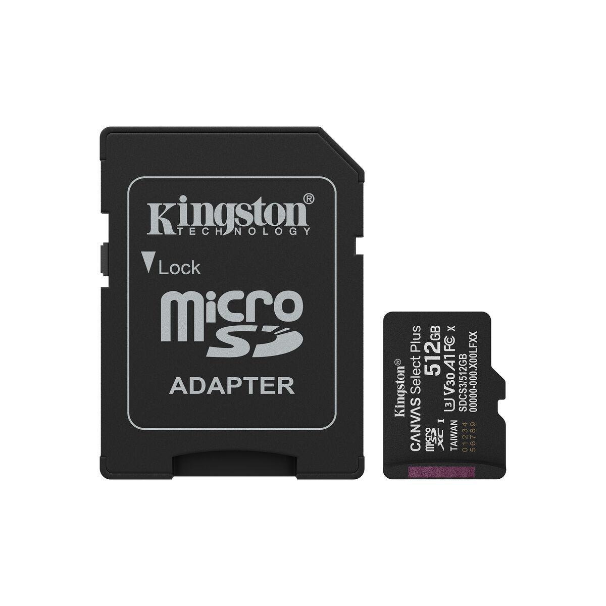 Cartão de Memória Micro SD com Adaptador Kingston SDCS3/512GB 512 GB