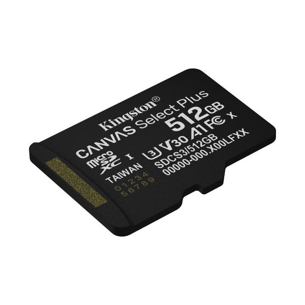 Cartão de Memória Micro SD com Adaptador Kingston SDCS3/512GBSP 512 GB