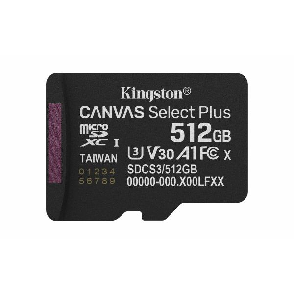 Cartão de Memória Micro SD com Adaptador Kingston SDCS3/512GBSP 512 GB