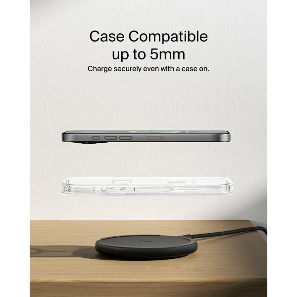 Carregador sem Fios Belkin WIA012HQBK Preto 15 W