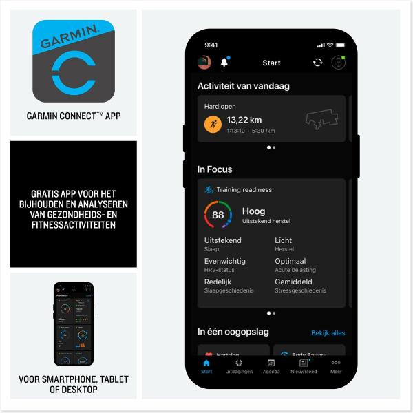 Smartwatch GARMIN 010-02980-03 Preto Verde Cinzento Ardósia