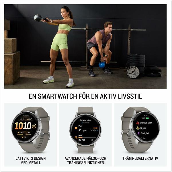 Smartwatch GARMIN Venu 4 Preto 1,4" 45 mm