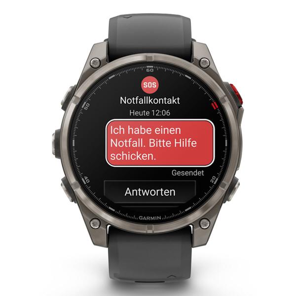 Smartwatch GARMIN fenix 8 Pro Preto Cinzento Grafite 1,4"