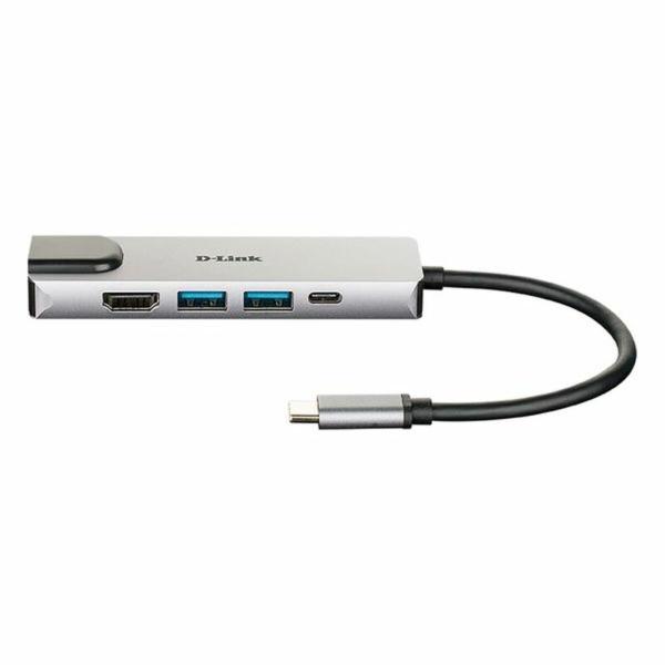 Hub USB C D-Link DUB-M520 Preto 60 W