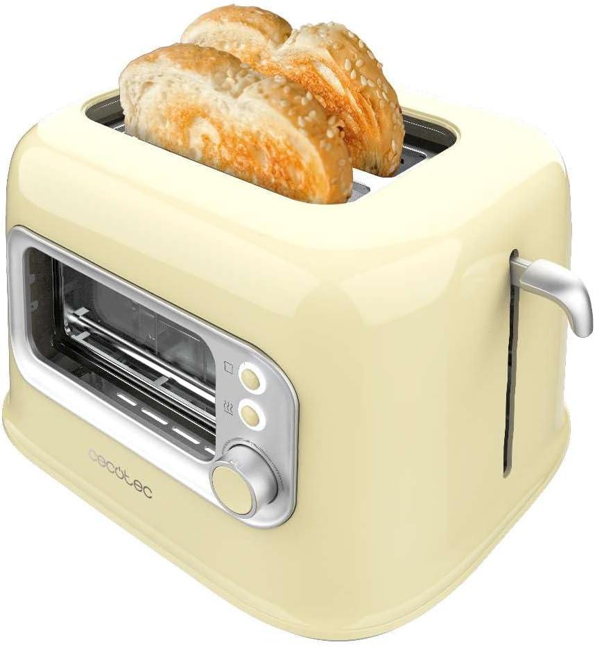 Torradeira RetroVision 700W (Bege/Inox) - CECOTEC