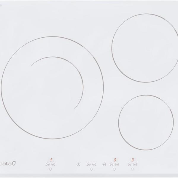 Placa de Indução IB 6030 WH 3 Zona(s) 7200W (Branco) - CATA
