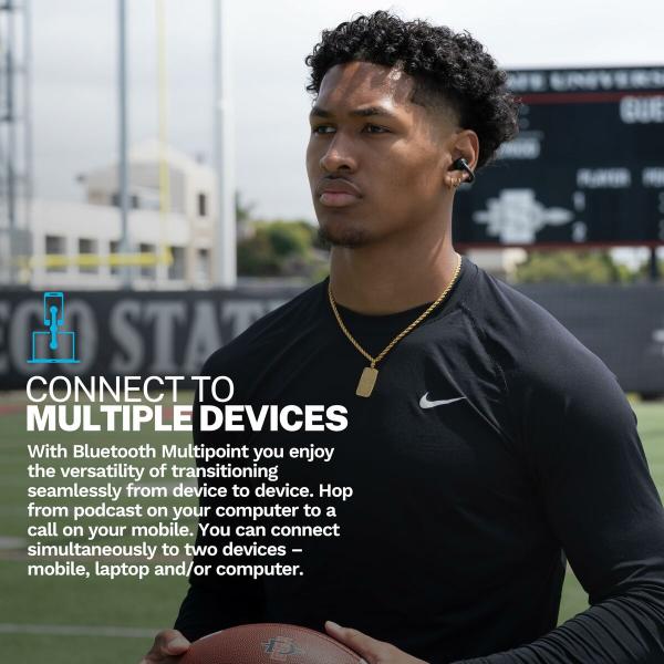 Auriculares Sem Fios com Estojo de Carregamento JLab IEUEBFLEXRBLK124 Preto