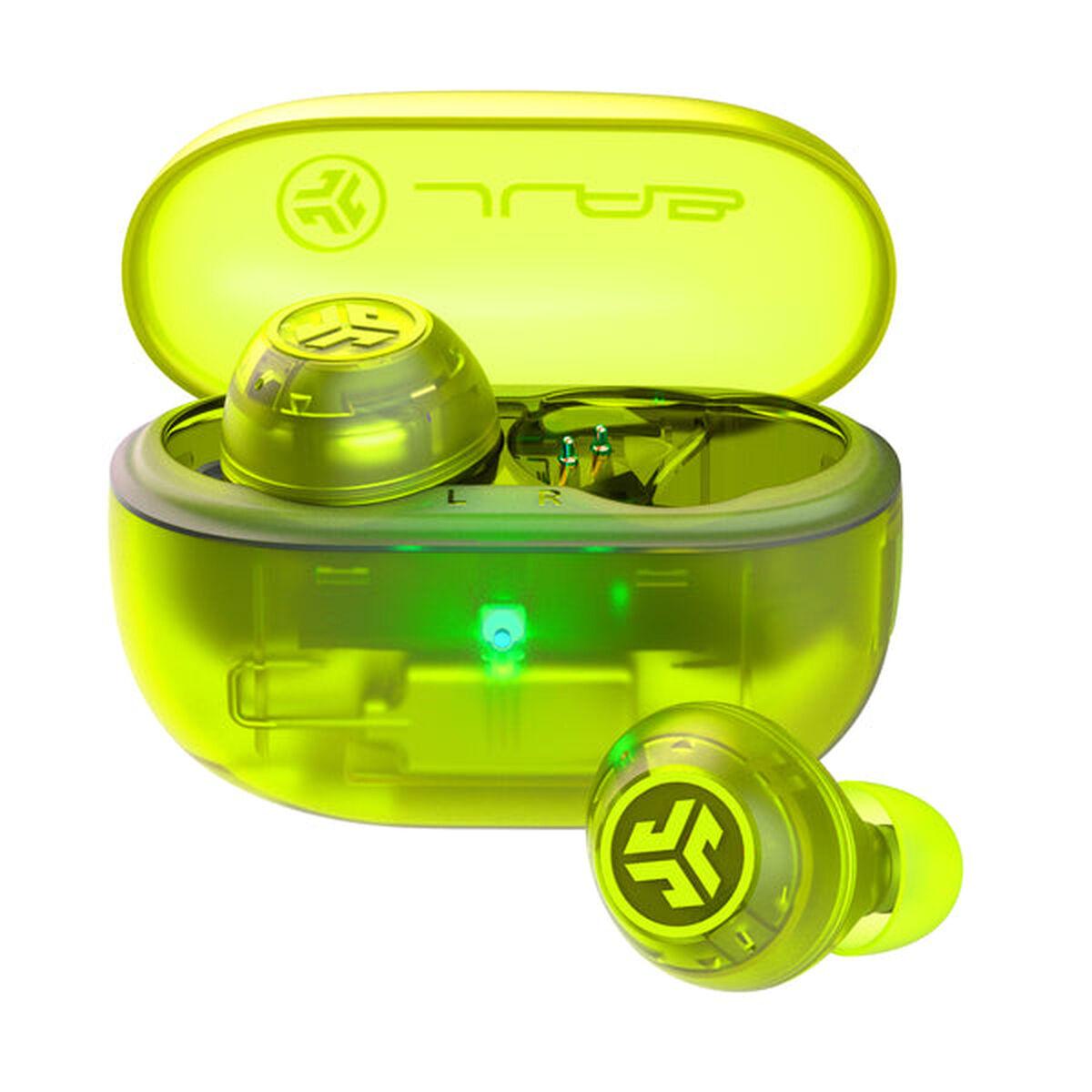 Auriculares Sem Fios com Estojo de Carregamento JLab IEUEBGOANCRTRAGRN124 Verde Transparente