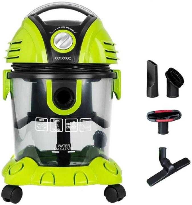 Aspirador de Sólidos e Líquidos s/ Saco Conga Wet & Dry T 1200W - CECOTEC
