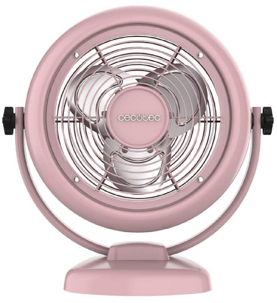 Ventoinha de Mesa Energysilence 800 Retrodesk 20W (Rosa) - CECOTEC