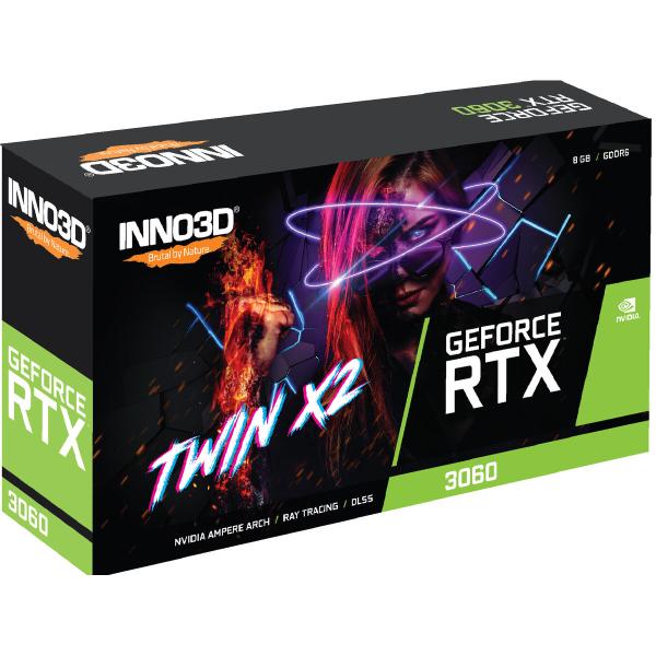 Placa Gráfica INNO3D GeForce RTX 3060 Twin X2 8 GB GDDR6