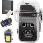 Isqueiro Plasma c/ Luz LED COB Recarregável USB
