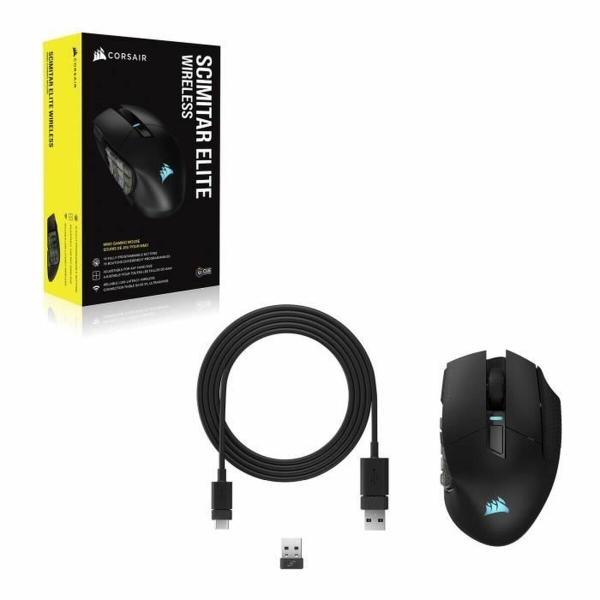 Rato Bluetooth sem Fios Corsair SCIMITAR ELITE RGB Preto